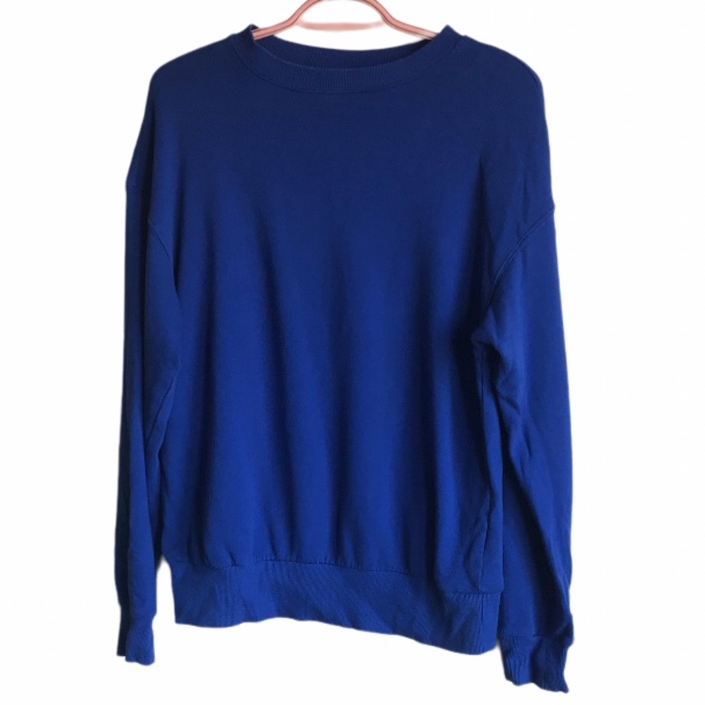 DIVIDED H&M Royal Blue XS Crew Neck Cotton Sweater